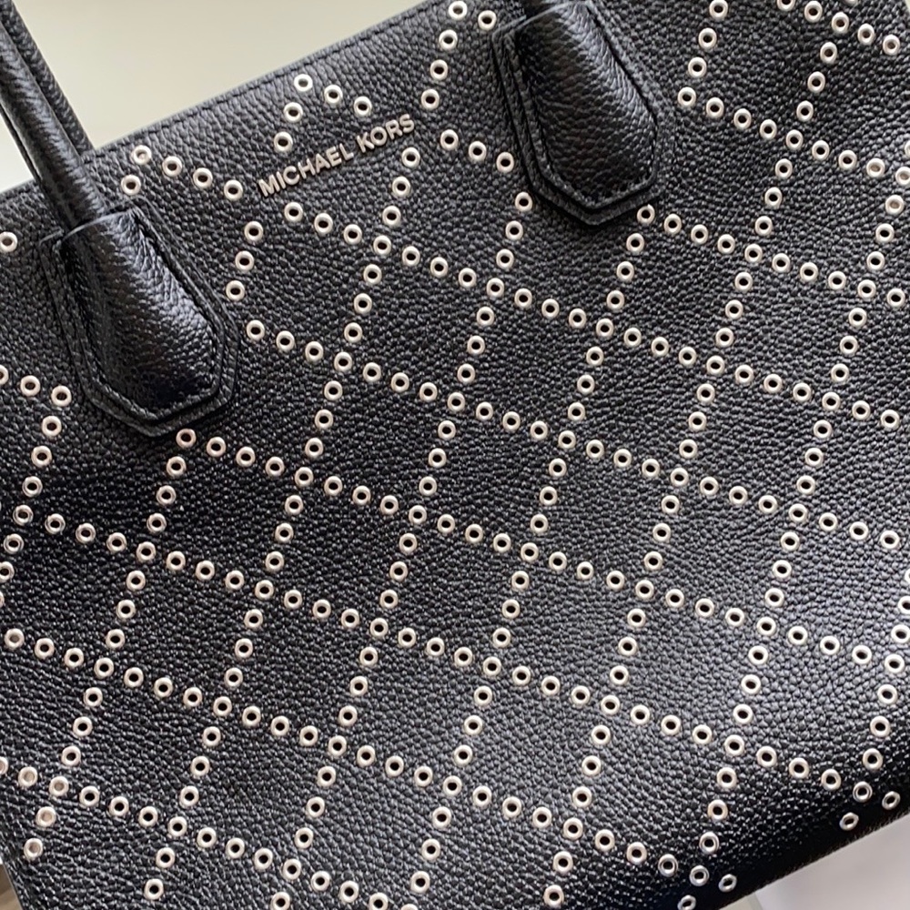 Michael Kors Mercer Studded Leather Tote - Picture 3 of 10